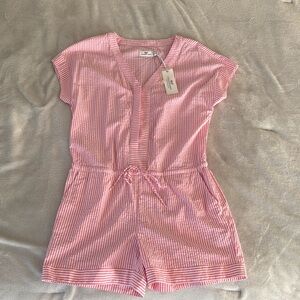 NWT VINEYARD VINES pink searsucker romper
